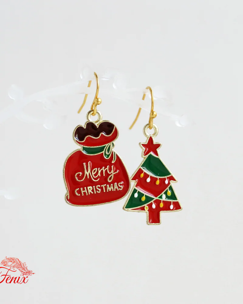 Серьги "Merry christmas"