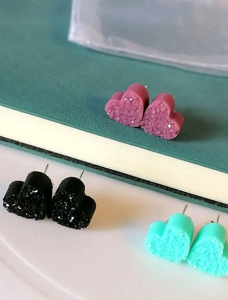 Серёжки-гвоздики, комплект из 3х пар