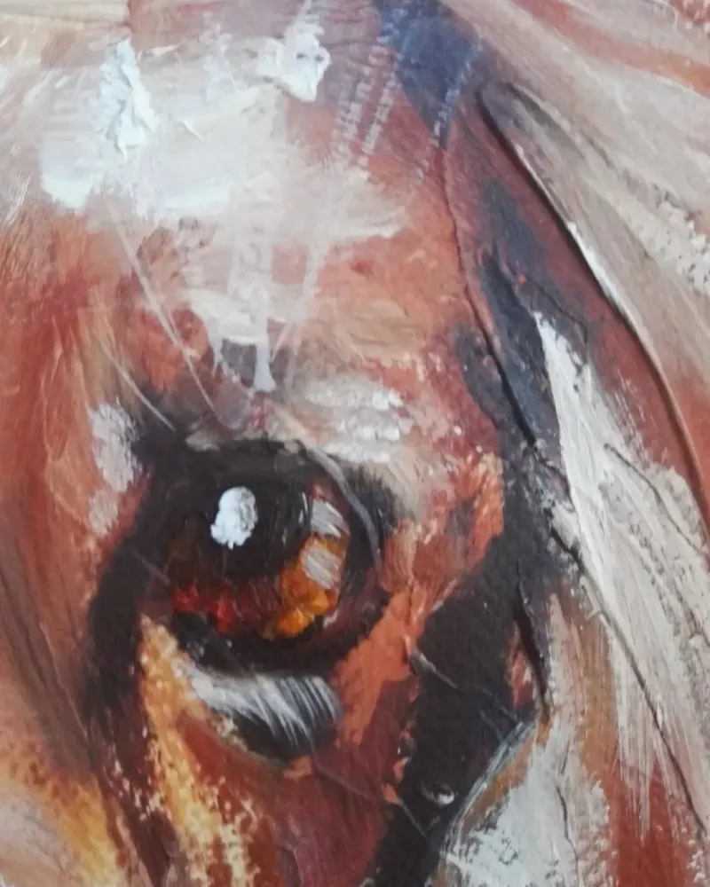 Подруга. Картина маслом 30×30 см — 30×30 см