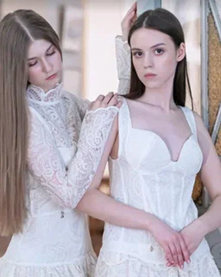 Платье Русские узоры, корсаж, хлопок