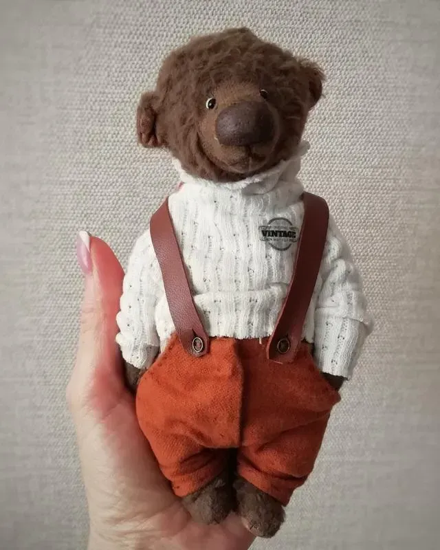 Мишка Тедди Ричард, коричневый, 17 см