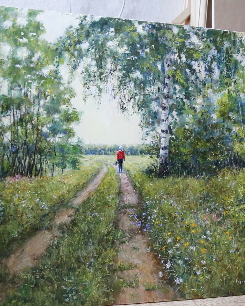Уход в лето. Холст, масло. 2018 г