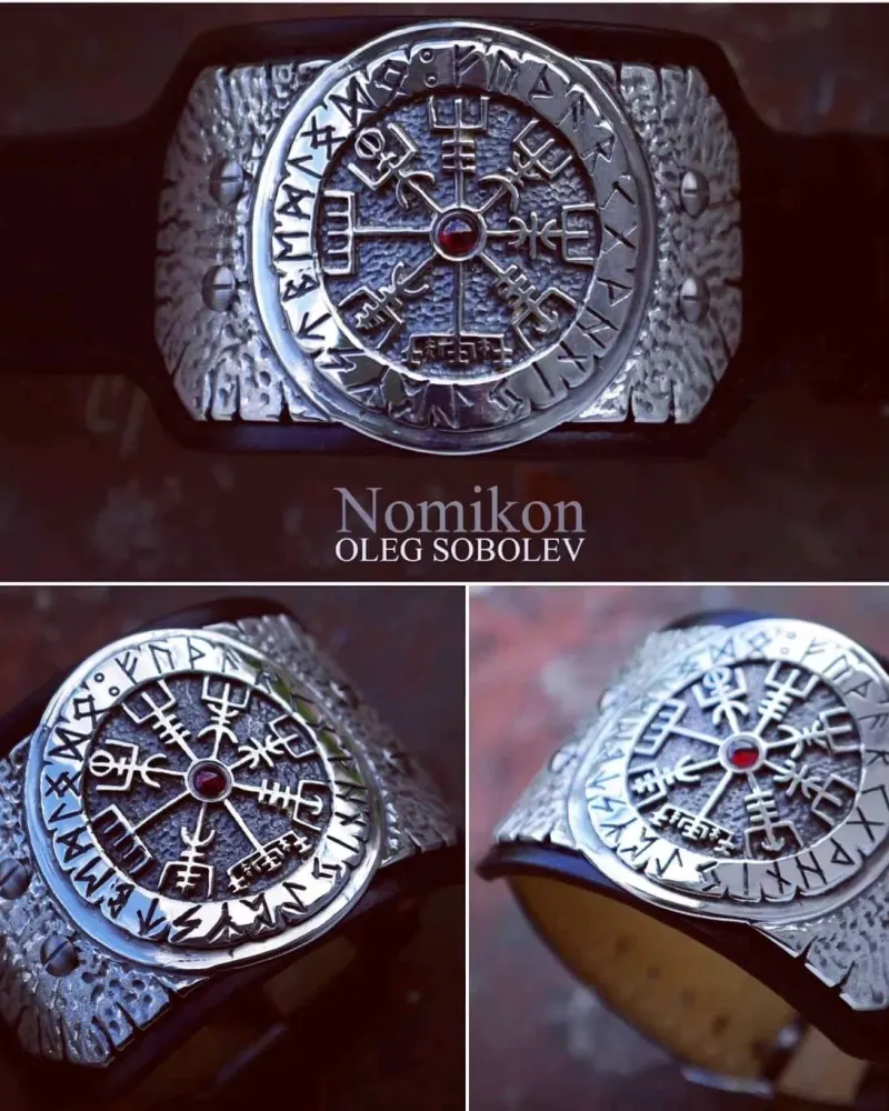 Рунический браслет Vegvisir - (Рунический компас) — Основной