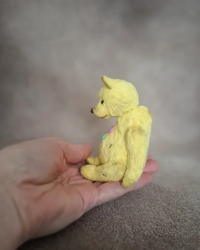 Мишка Тедди Тим, жёлтый, 12 см