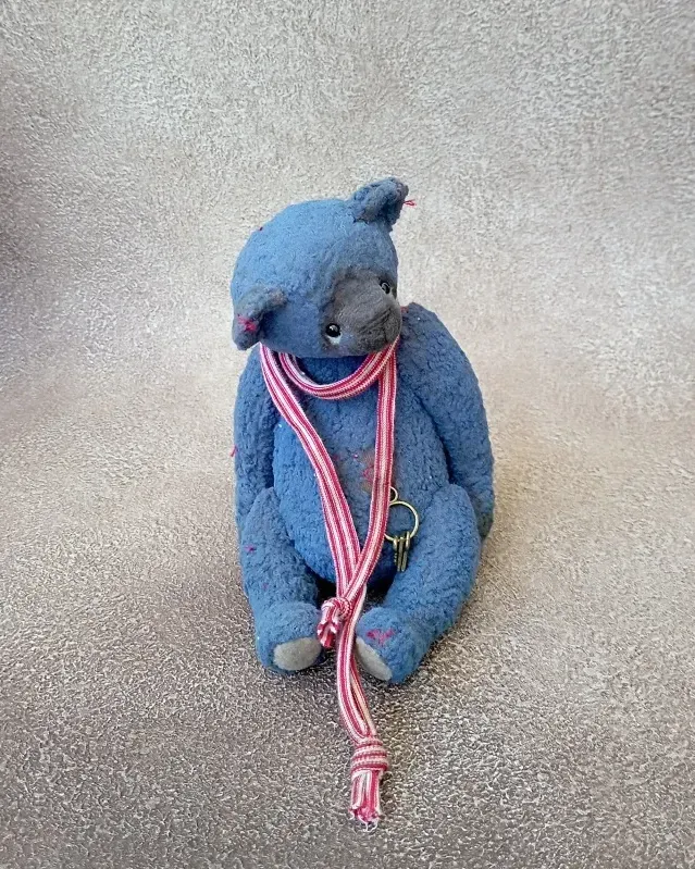 Мишка Тедди Малыш, синий, 16 см