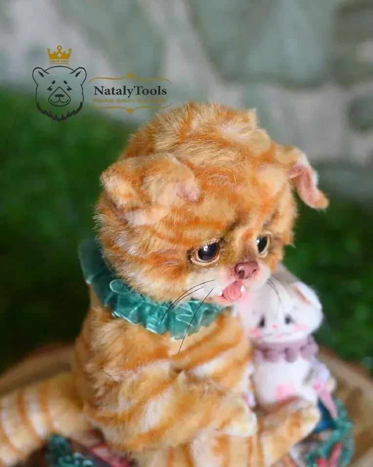 Котёнок тедди с мышкой, рыжий — Котёнок тедди с мышкой, рыжий