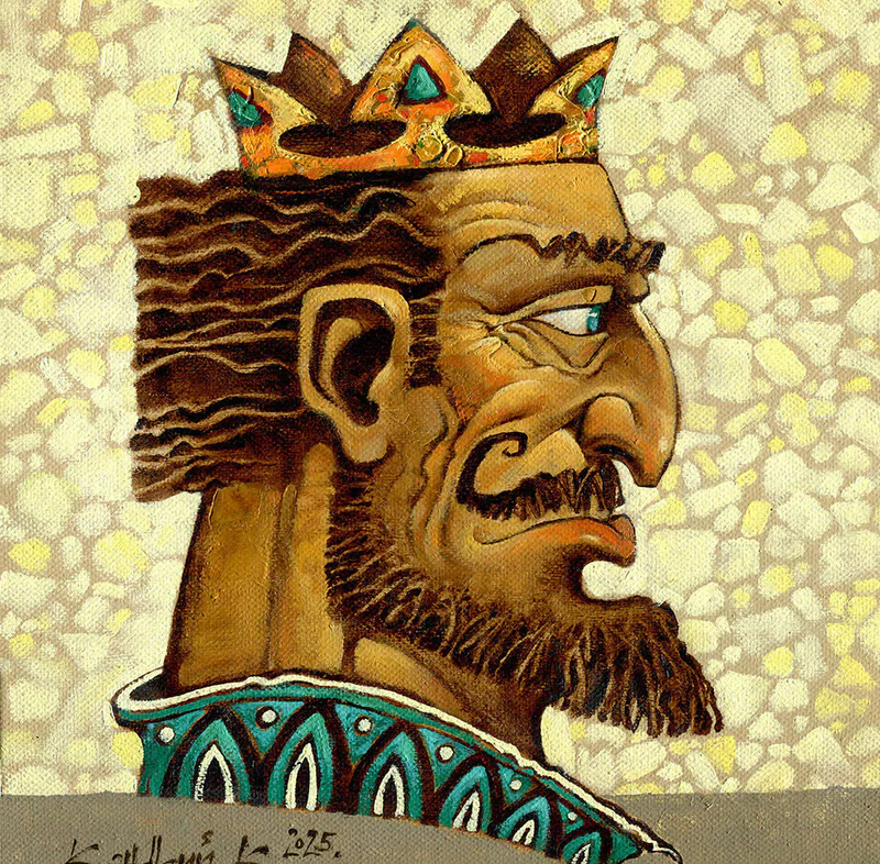 "Царь", х.м. 29×30см. 2025