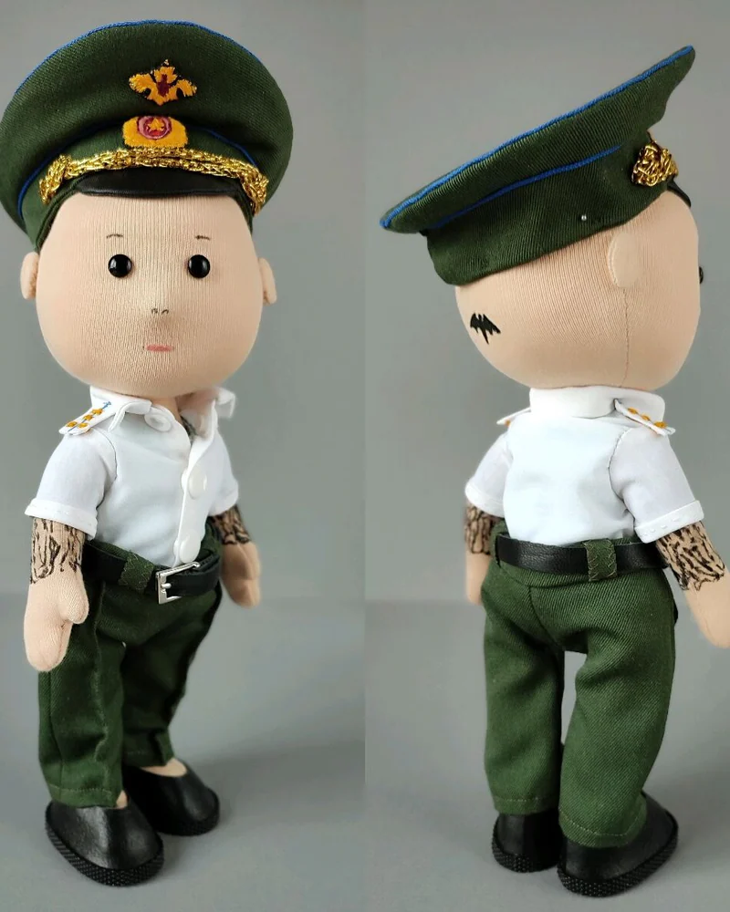Портретная кукла по фото, подарок мужчине военному мужу другу — Основной