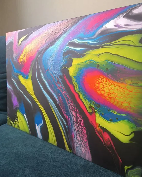Картина жидким акрилом (fluid art) 40х60 см