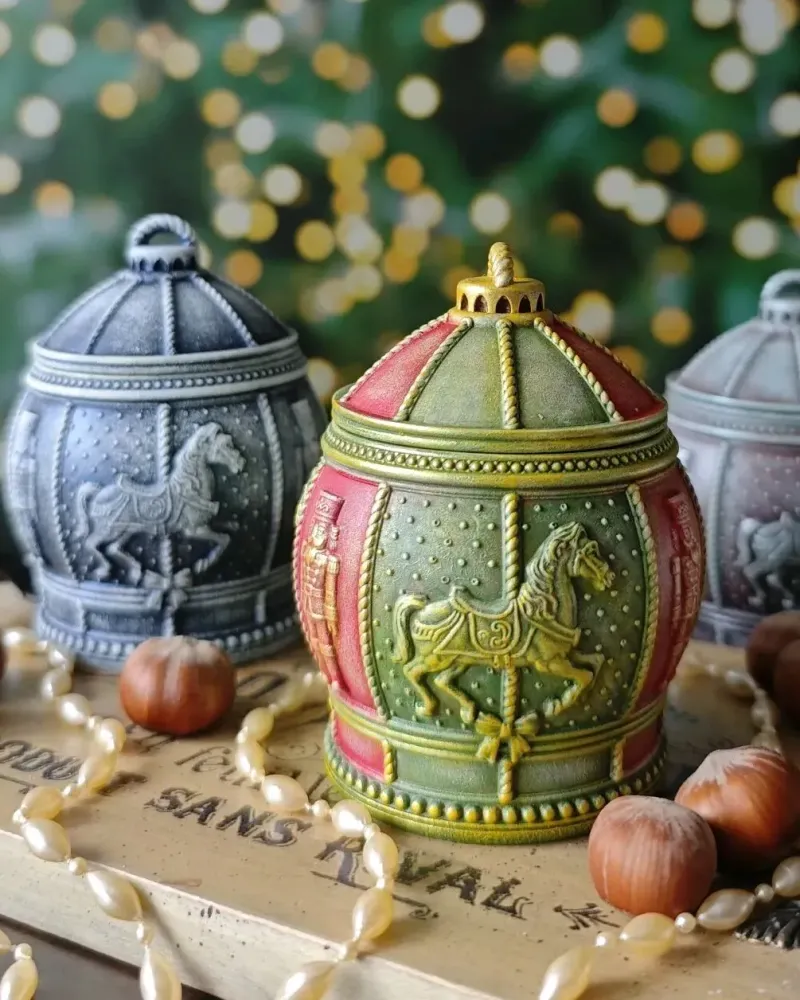 Новогодняя шкатулка-шар