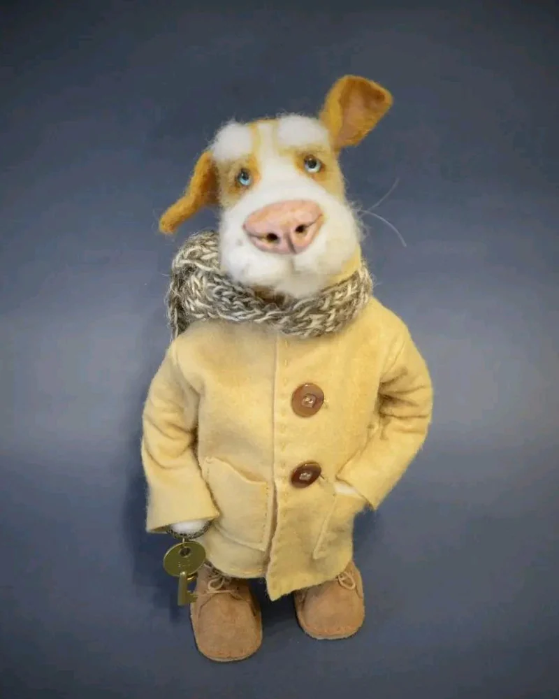 Шарик. Игрушка из шерсти