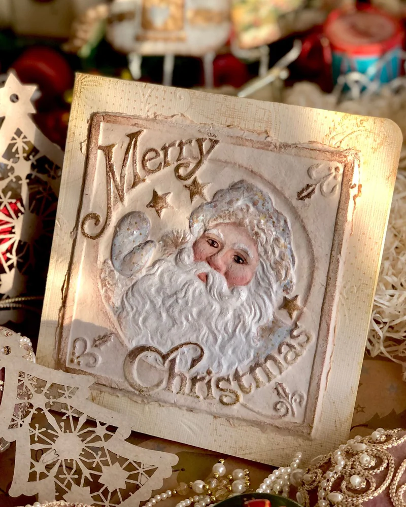 Новогодняя открытка Merry Christmas с конвертом