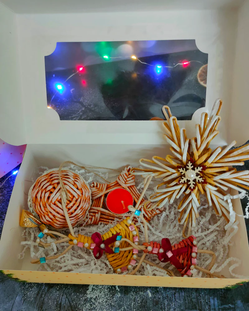Новогодние игрушки плетеные — Лошадки,олени и др.