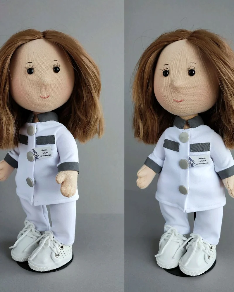 Кукла по фото для дочери на выпускной Кукла ручной работы Кукла Врач — Основной