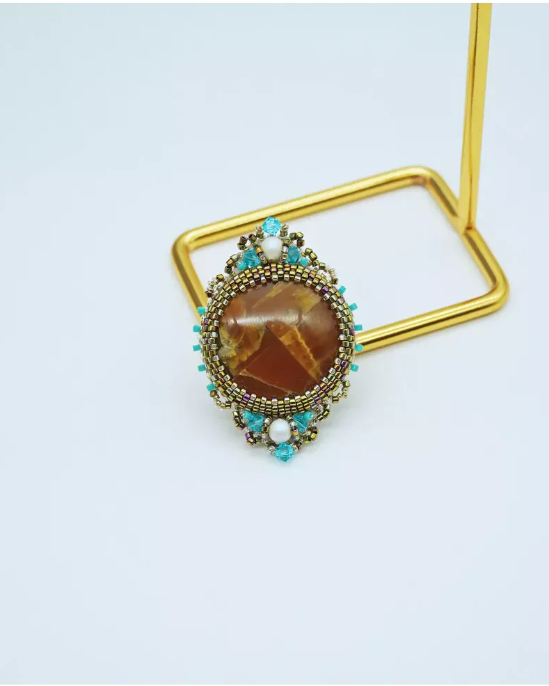 Кольцо с симбирцитом и Swarovski