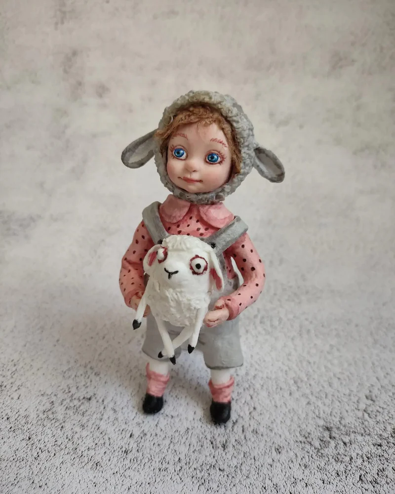 Ватные игрушки Мышка и Овечка, цена за 1 — ВИ22
