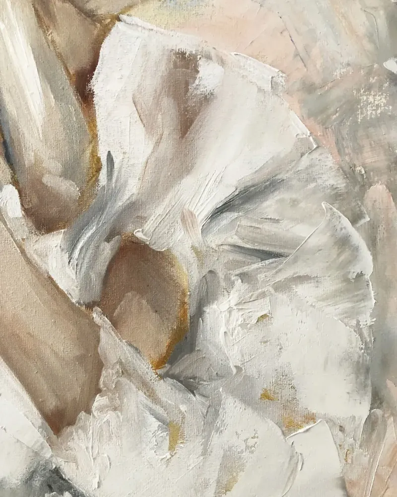 Мама и малыш. Картина маслом 40×50 см — 40×50 см