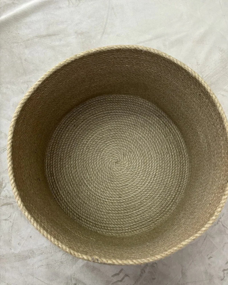 Корзина из джута с крышкой 34х24 см