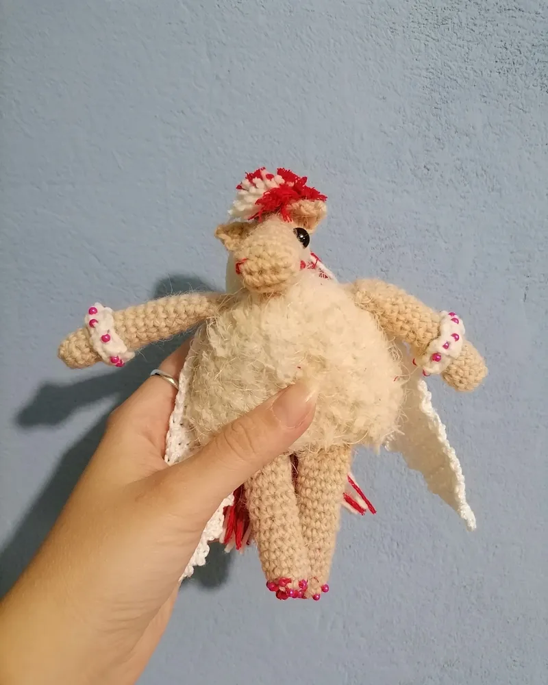 Вязаная игрушка Крылатый пони