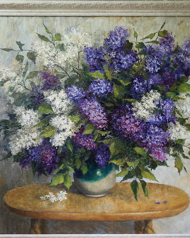 Картины с сиренью. Холст, масло. 2017 - 2018 гг