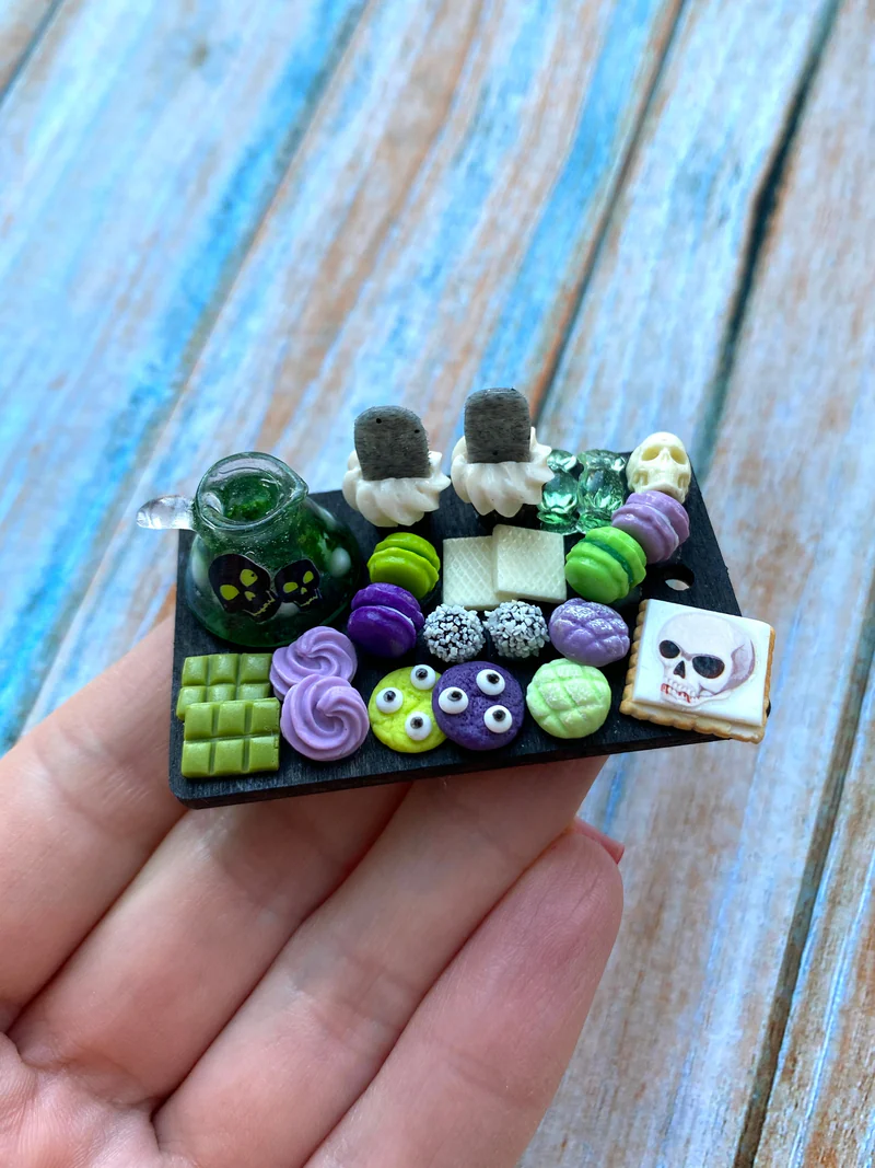 Кукольная Миниатюра «Ведьминское зелье 💚💜»