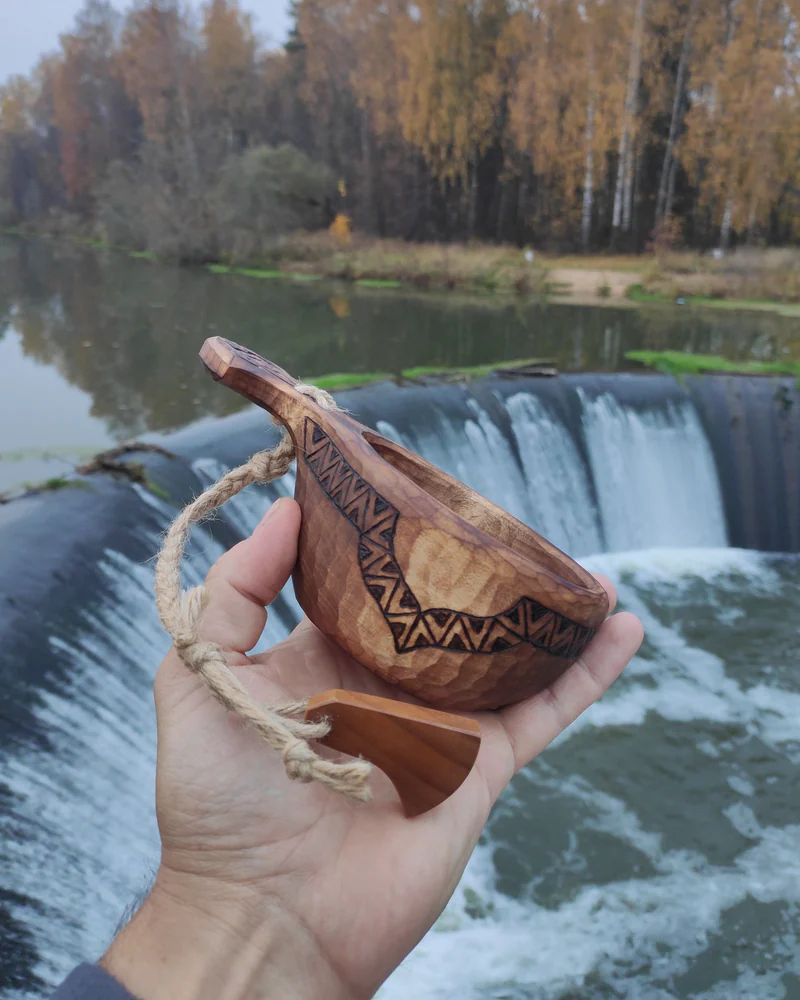 Кукса из липы Ратник, чаша, ковш из дерева.