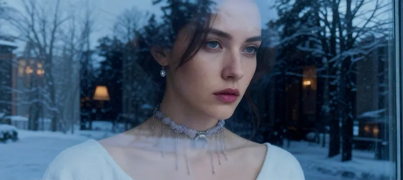Комплект «Лунная Дева» из розового кварца