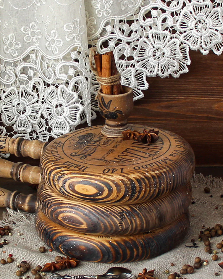 Сырная сервировочная доска с ручкой «Cammambert» — Основной
