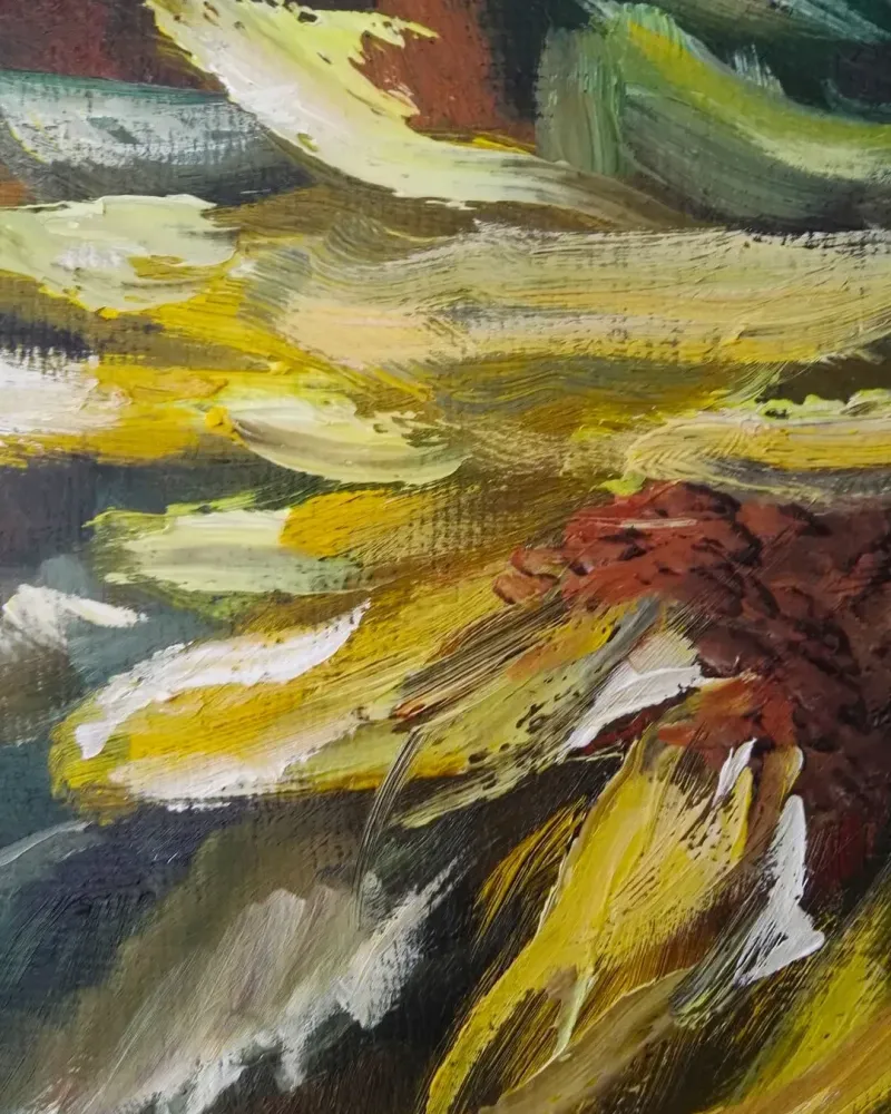 Утомленные солнцем. Картина маслом 30×35 см — 30×35 см