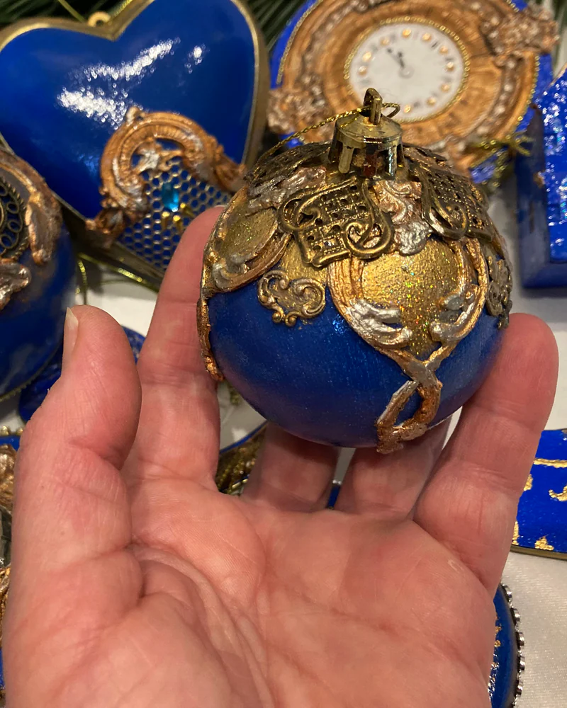 Набор новогодних игрушек "Синий, синий иней..."
