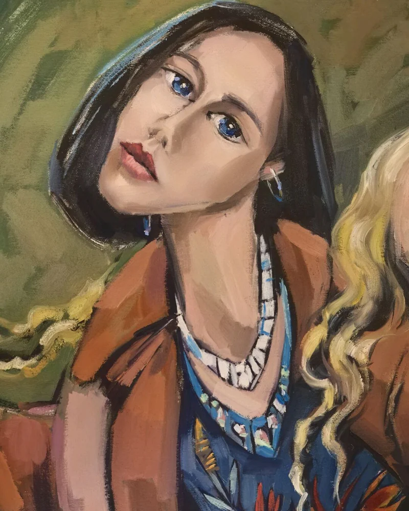 Картина маслом на холсте Русские красавицы, 80*100см