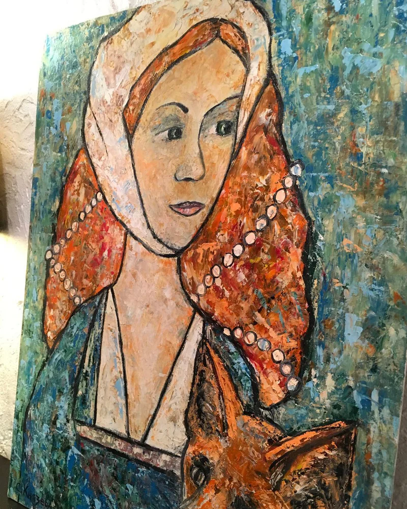 Картина маслом Лиса
