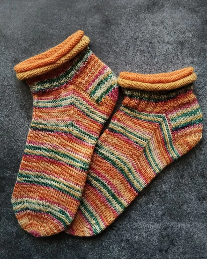 Носки вязаные женские короткие