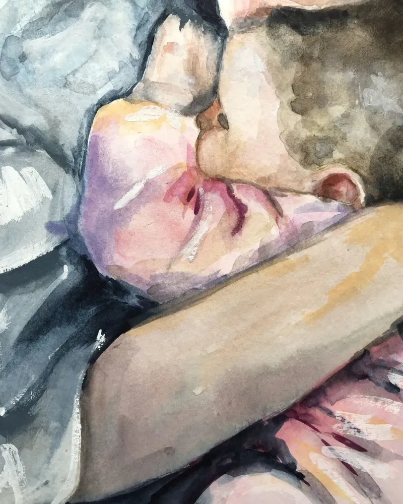 Мама. Акварель 21×30 см — 21×30 см