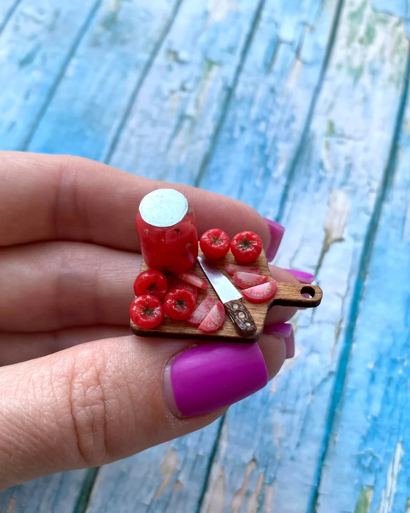 Кукольная Миниатюра «Томатные заготовки 🍅»
