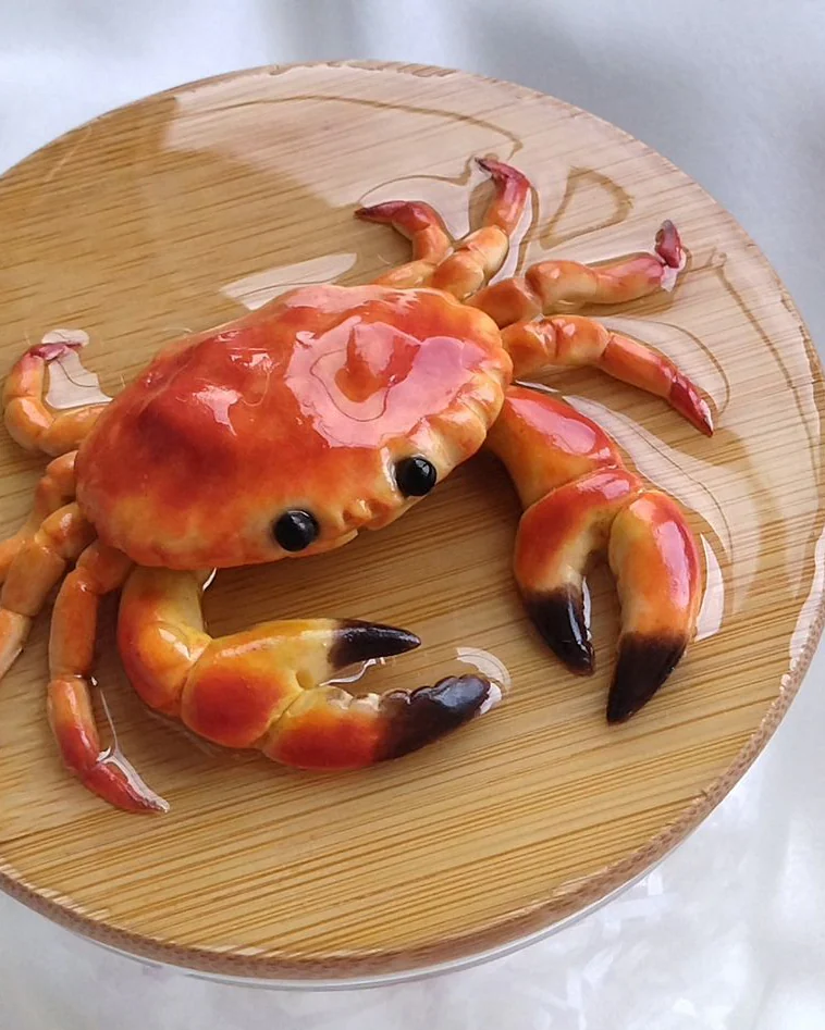 Банка с крабом