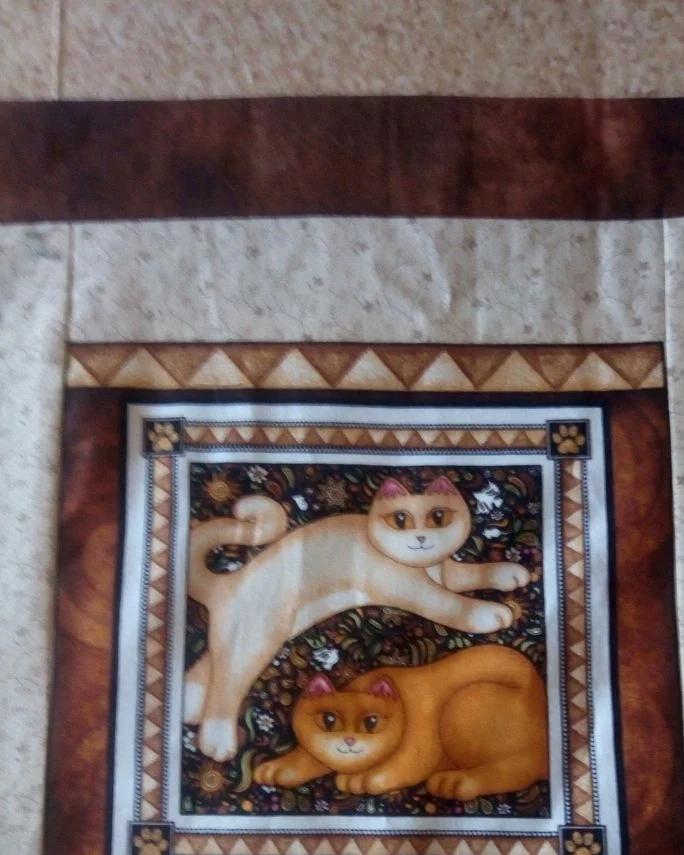 Лоскутное покрывало с котиками — Основной