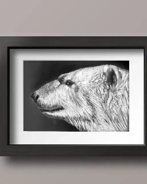 Медведь. Картина пастелью 21×29,7 см — 21×29,7 см