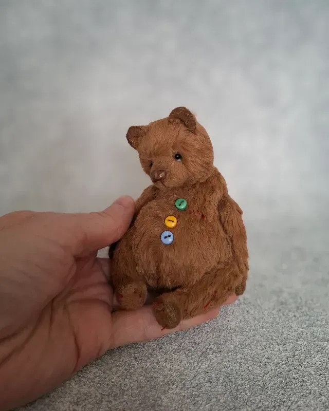 Мишка Тедди Лотти, коричневый, 12 см