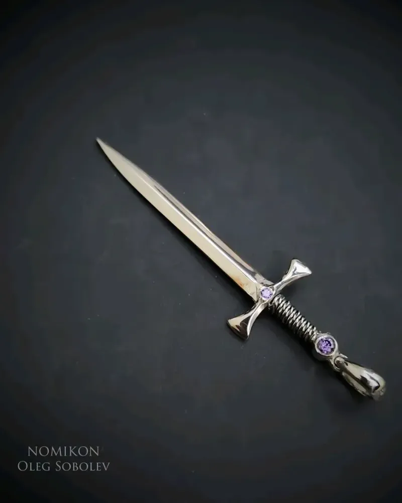 Серебряный Кинжал (магический кинжал, оберег - Атаме с аметистами) — Основной