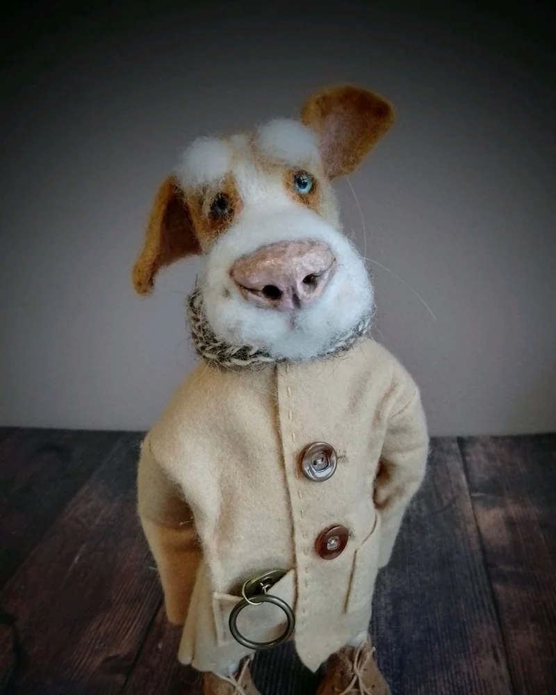 Шарик. Игрушка из шерсти