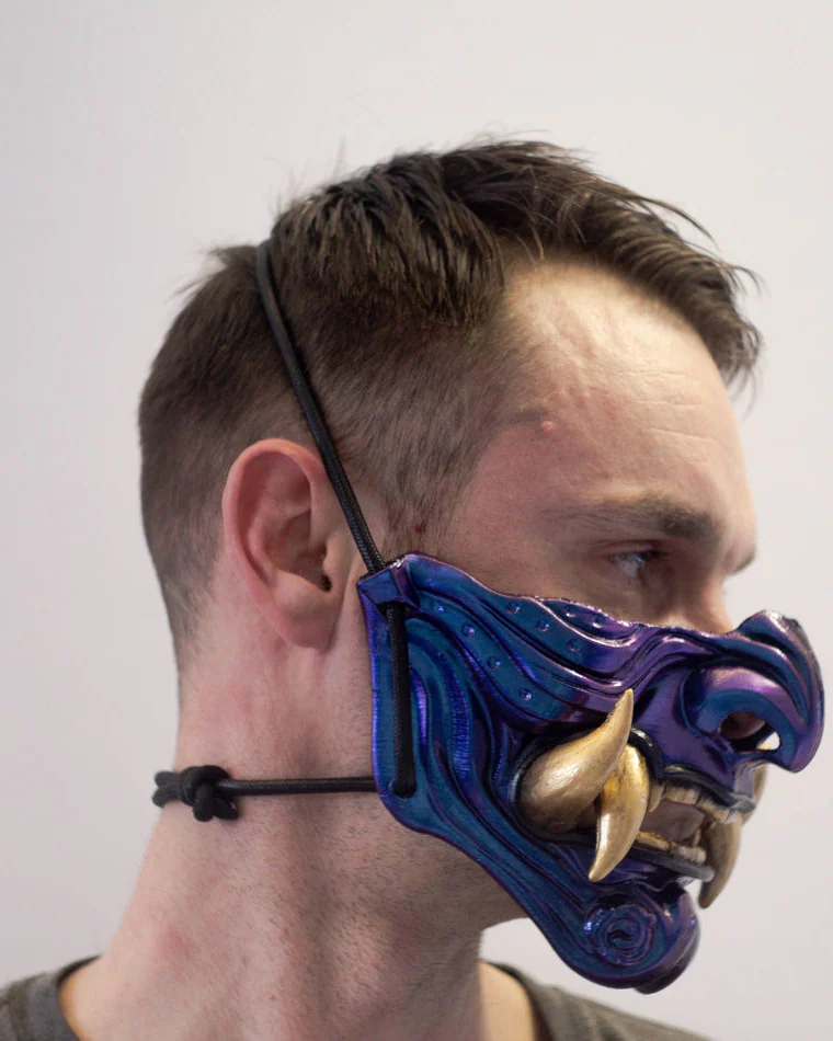 Копия товара Японская полу-маска демона Они (Oni japan mask)