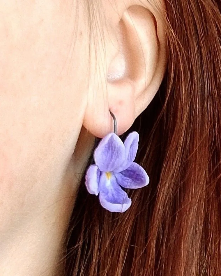 Серьги фиалки Violets — Фиолетовые цветы
