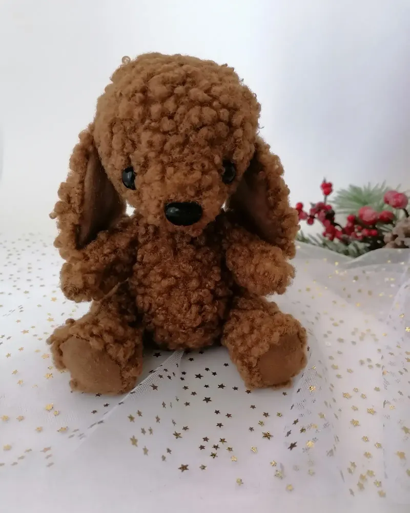 Коричневый пёсик, 20 см