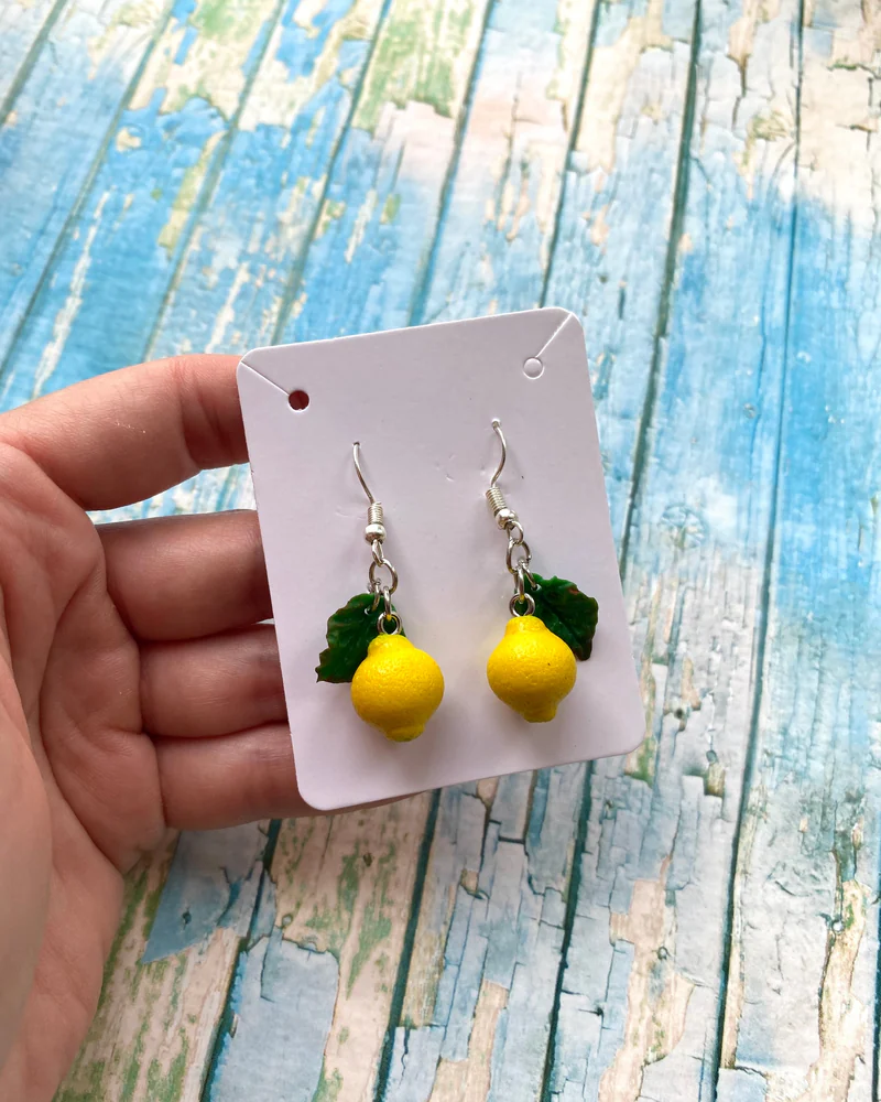 Серьги «Цитрусовая свежесть» 🍋