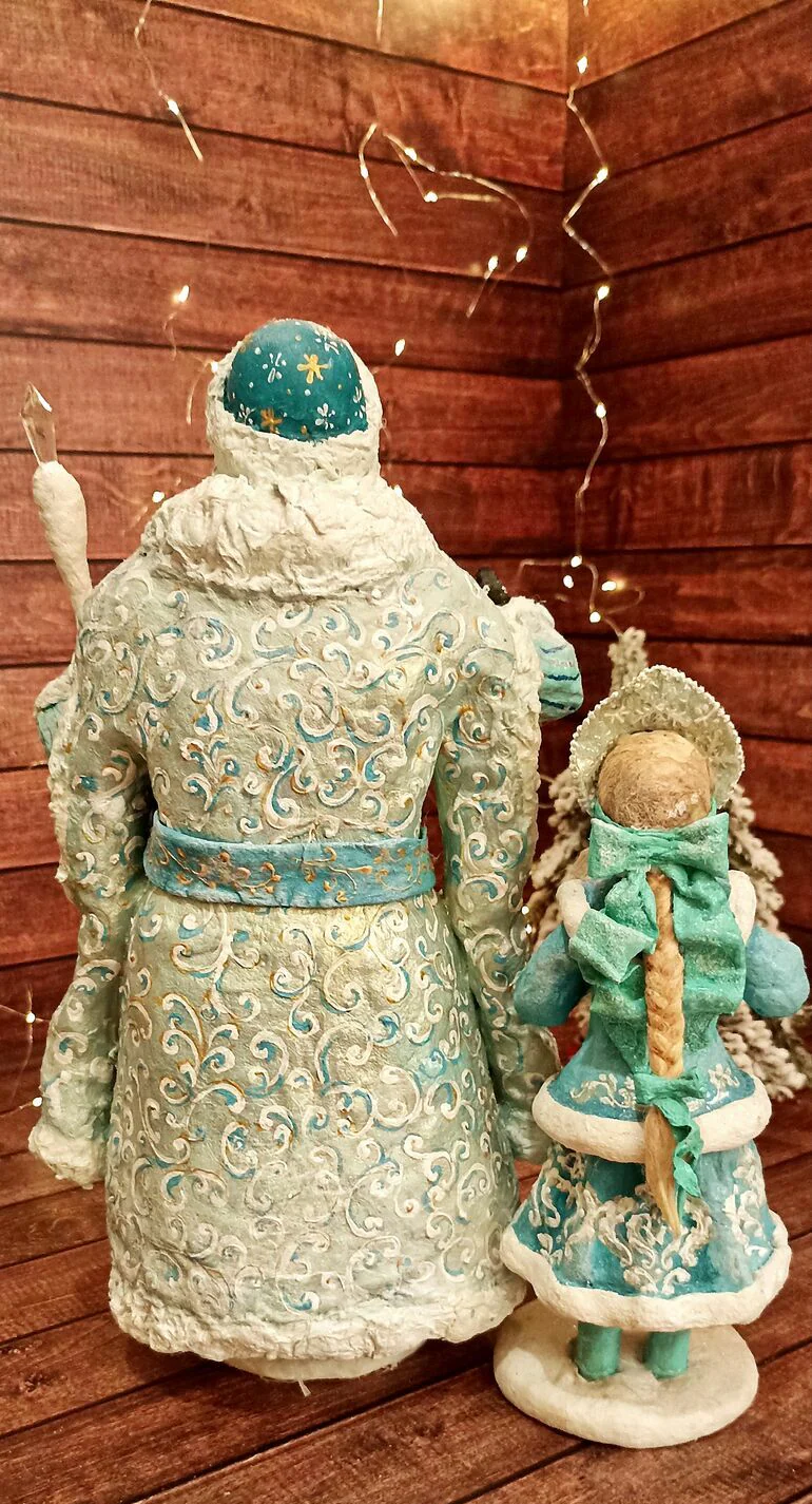 Дед Мороз и Снегурочка, 33 и 22 см