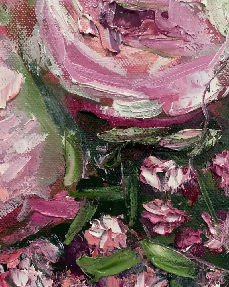 Цветы. Картина маслом 30×40 см — 30×40 см