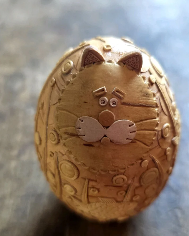 Кот-яйцо. Береста