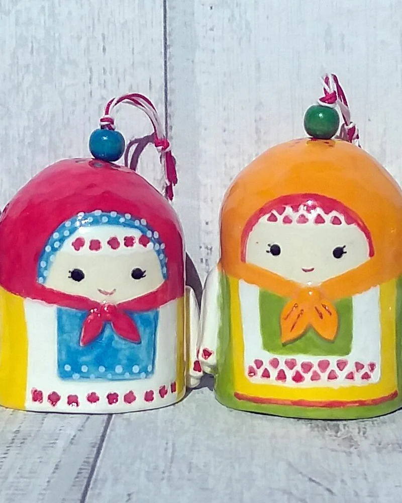 Колокольчик Кукла крупеничка, авторская ручная работа