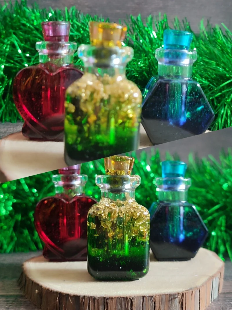 Флаконы из эпоксидной смолы